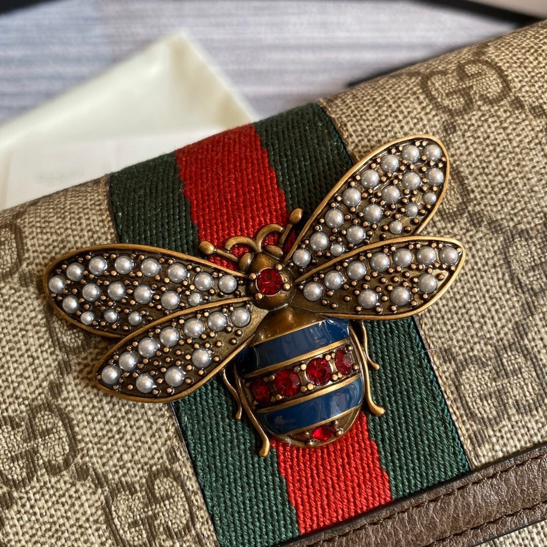 Bolsa Carteira com Corrente Gucci – GG Bee